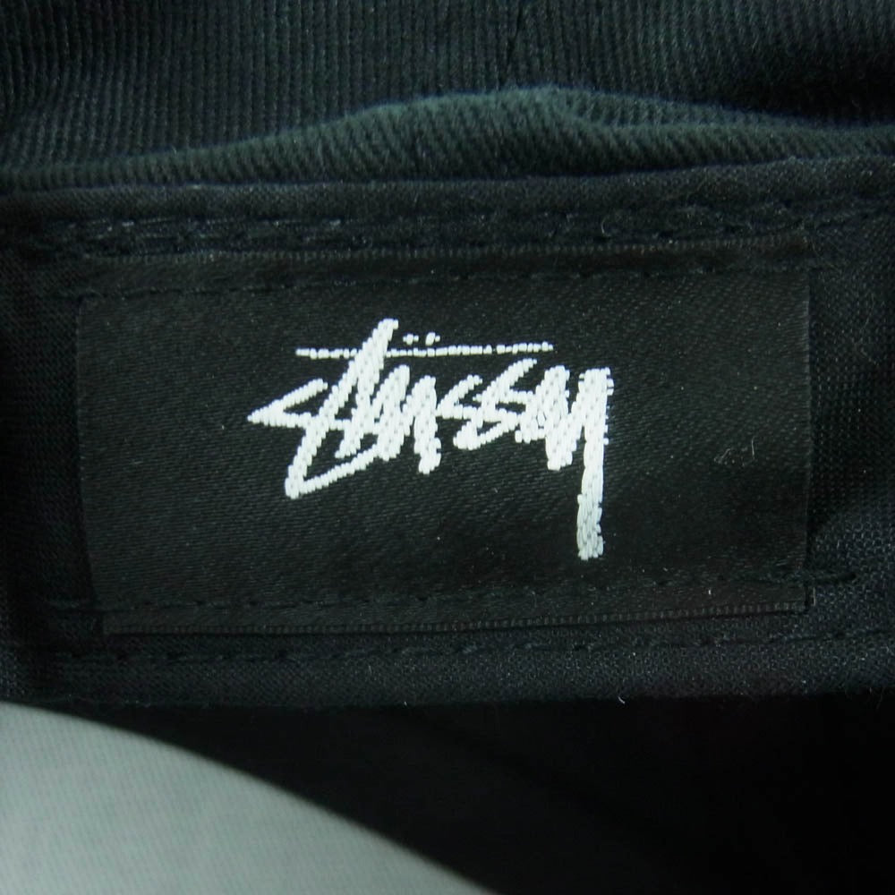 STUSSY ステューシー No.4 Point Crown Cap ポイント クラウン キャップ 帽子 バングラデシュ製 ブラック系【中古】