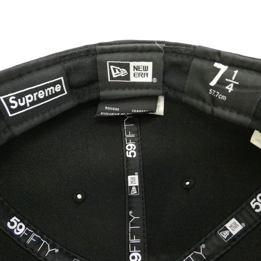 Supreme シュプリーム NEW ERA ニューエラ 25AW × NEW ERA Money Box Logo Cap ニューエラ マネー ボックスロゴ キャップ ブラック系 57.7cm【中古】
