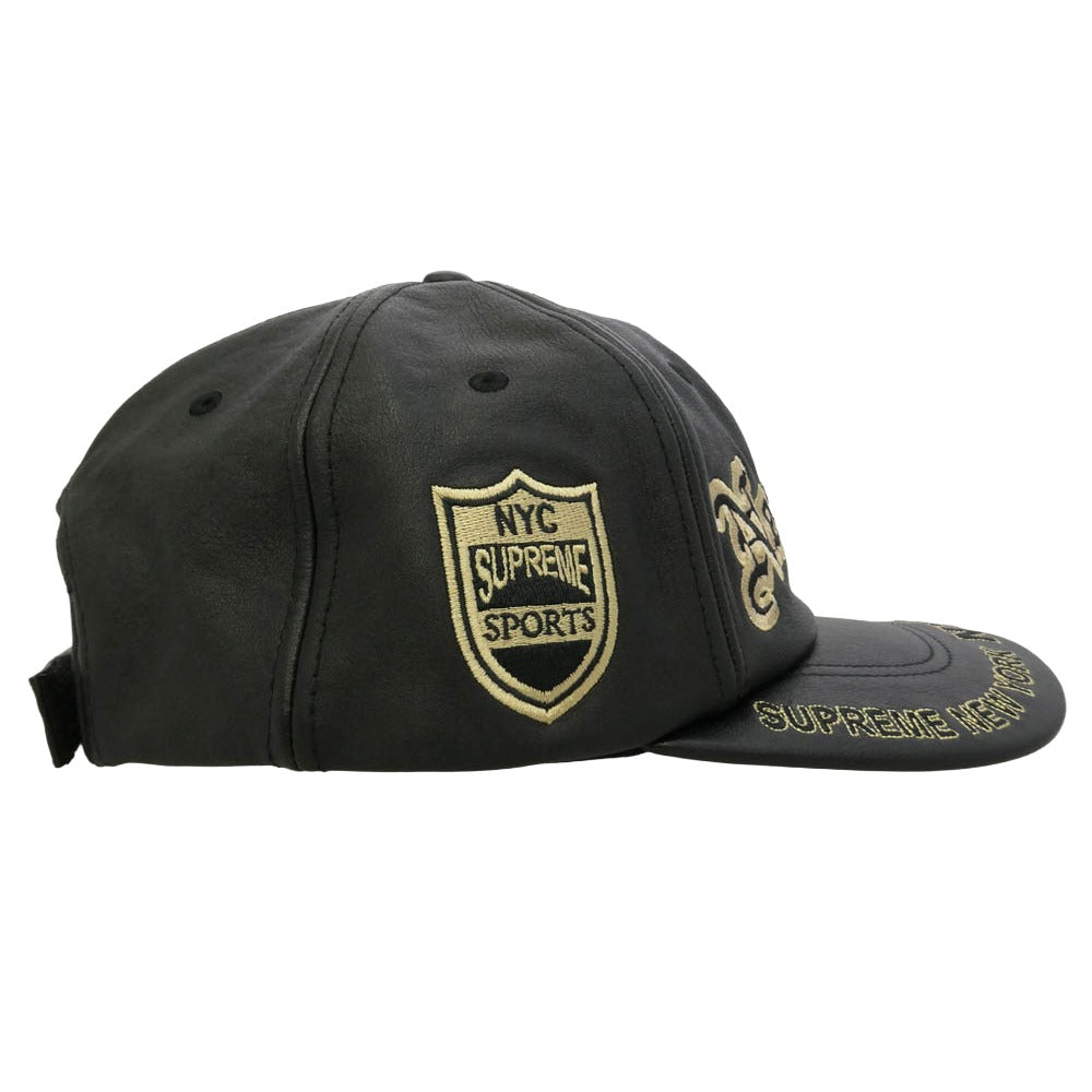 Supreme シュプリーム 25AW New York Leather 6-Panel Cap