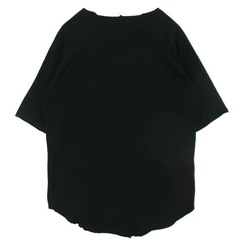 Yohji Yamamoto ヨウジヤマモト UO-T84-073 s'yte by Yohji Yamamoto サイトバイヨウジヤマモト ビックシルエット ポケット 半袖 Tシャツ ブラック系 M【中古】