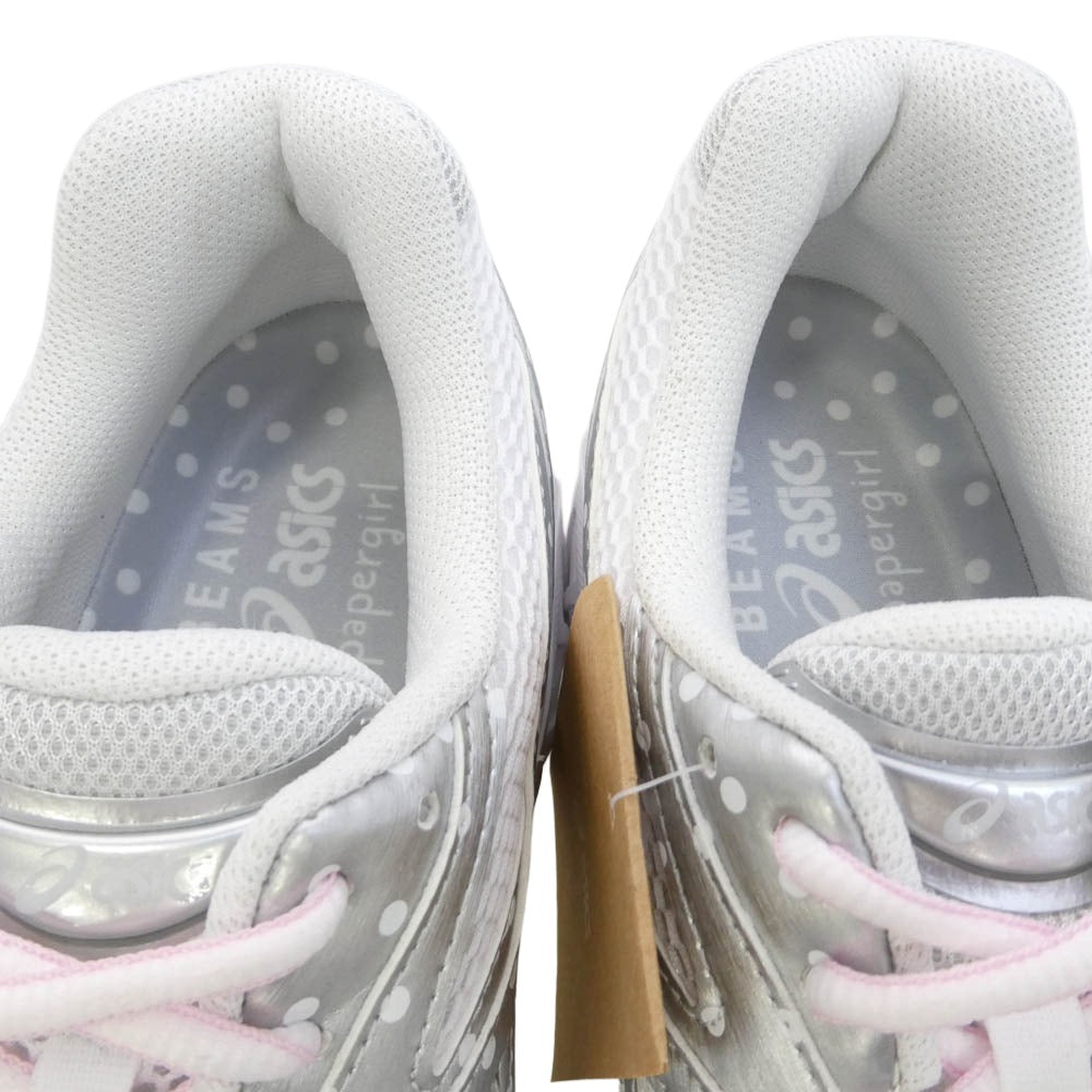asics アシックス BEAMS ビームス × papergirl ペーパーガール × BEAMS ビームス GT-2160 スニーカー ホワイト系 シルバー系 27.5cm【極上美品】【中古】