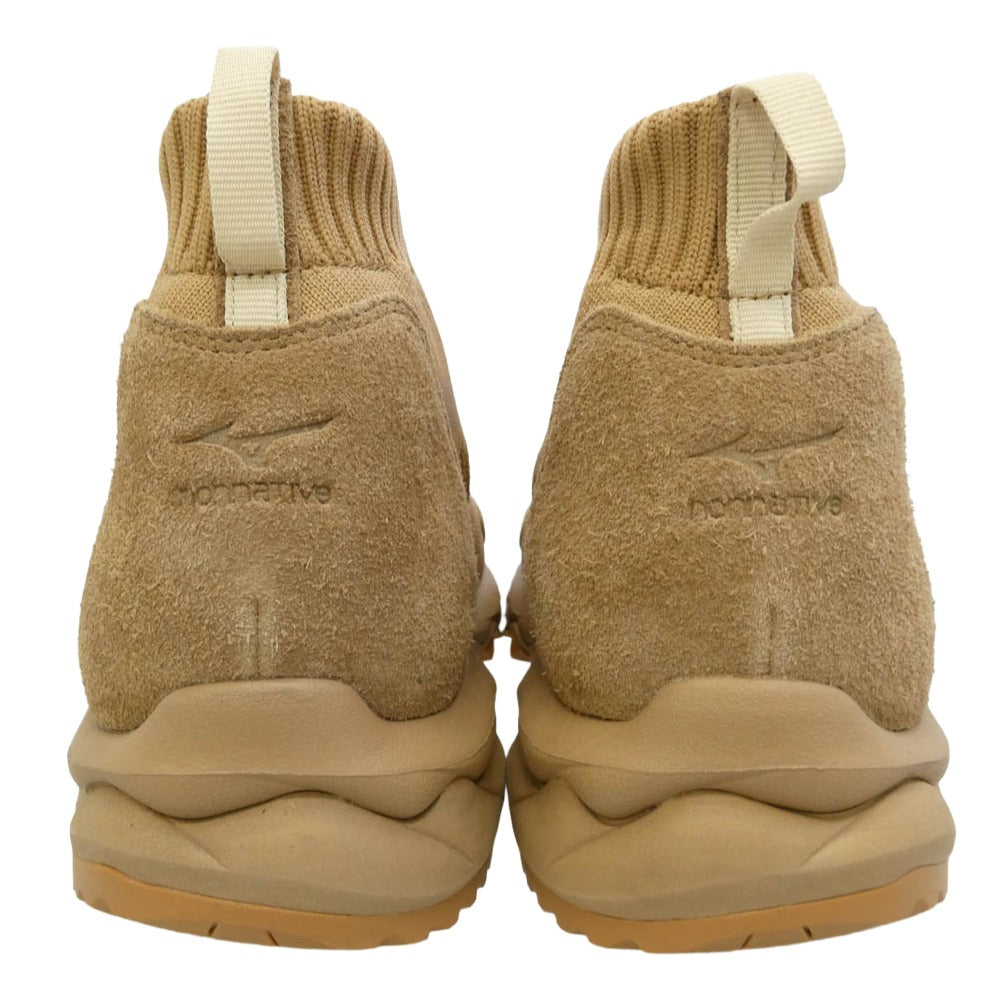 Mizuno ミズノ × nonnative ノンネイティブ D1GD245502 GORE-TEX WAVE MUJIN TL MID GTX ゴアテックス ハイカット スニーカー ベージュ系 27.5cm【極上美品】【中古】