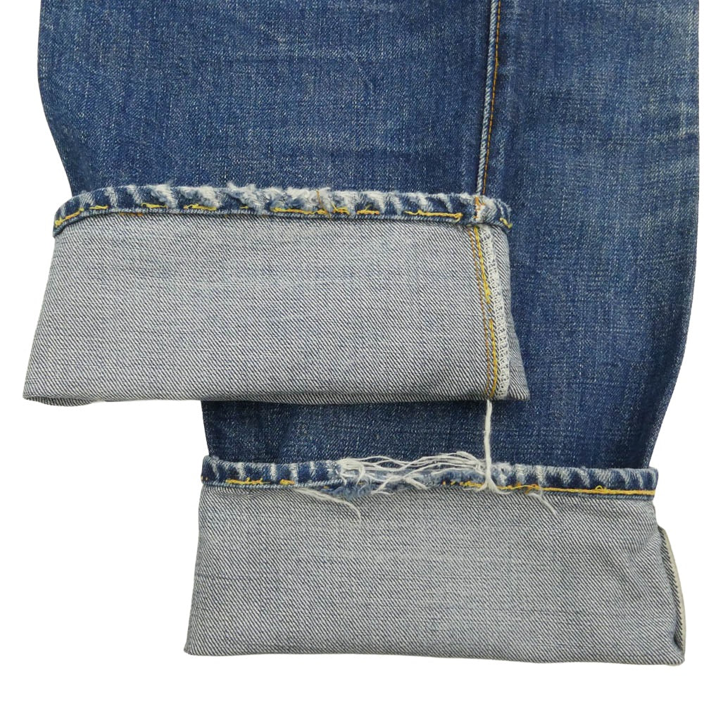 Levi's リーバイス 70s 501 BIGE ボタン裏4 ボタンフライ ストレート パンツ インディゴブルー系【中古】