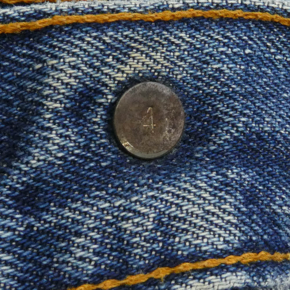 Levi's リーバイス 70s 501 BIGE ボタン裏4 ボタンフライ ストレート パンツ インディゴブルー系【中古】