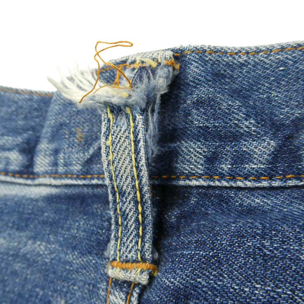 Levi's リーバイス 70s 501 BIGE ボタン裏4 ボタンフライ ストレート パンツ インディゴブルー系【中古】