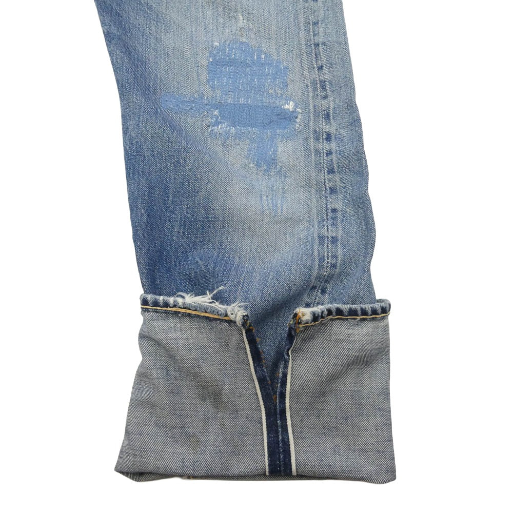 Levi's リーバイス 60s 501 BIGE 移行期 ボタン裏刻印E Vステッチ ボタンフライ ストレート パンツ インディゴブルー系 サイズ表記無し【中古】