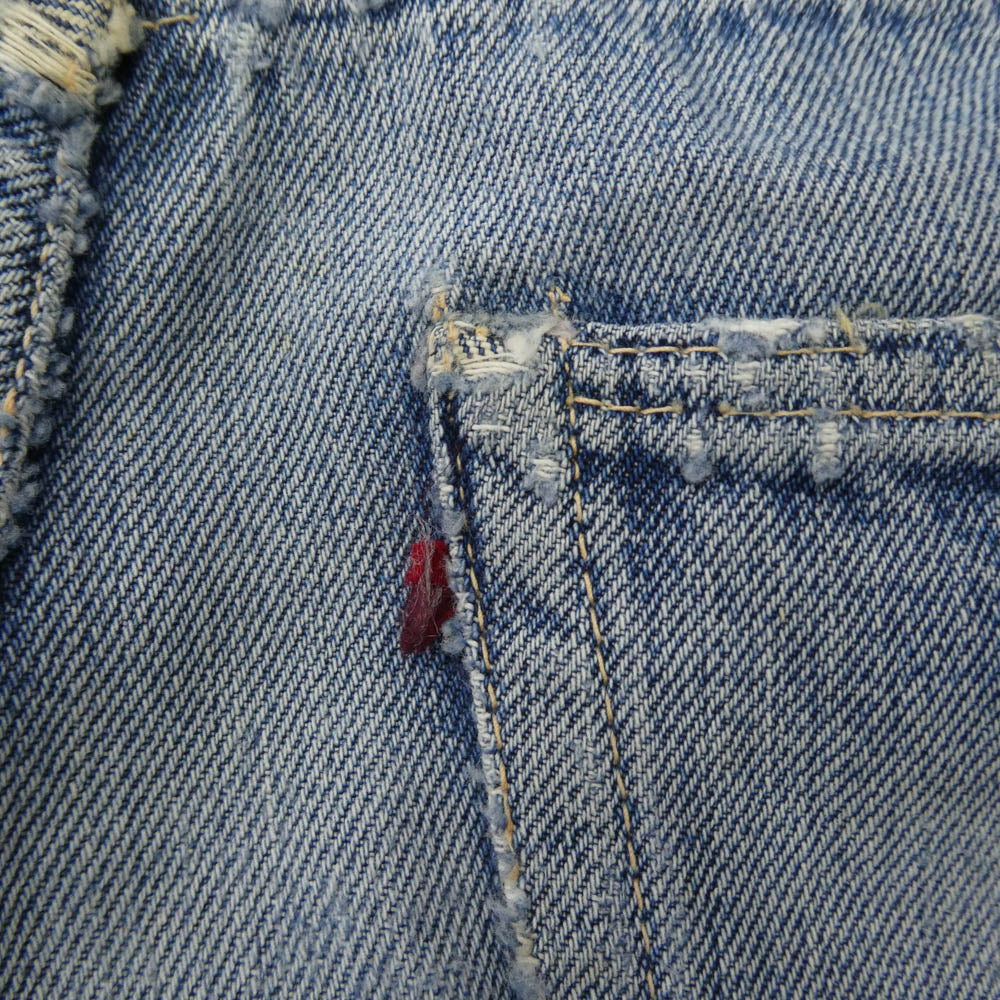 Levi's リーバイス 60s 501 BIGE 移行期 ボタン裏刻印E Vステッチ ボタンフライ ストレート パンツ インディゴブルー系 サイズ表記無し【中古】