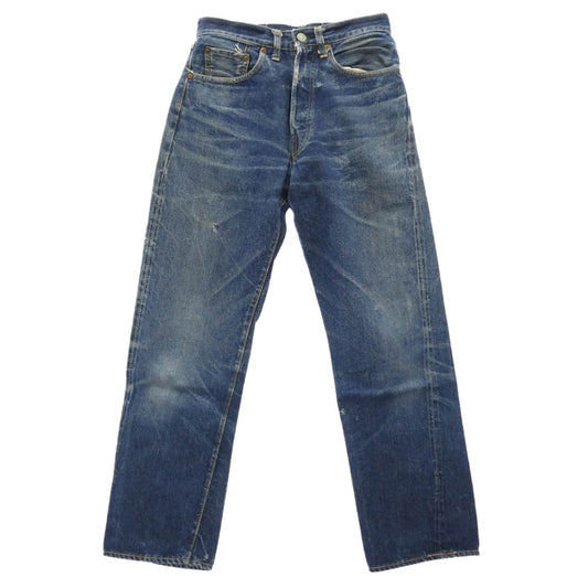 Levi's リーバイス 50s~60s 501XX ボタン裏刻印12 隠しリベット Vステッチ オフセットセンターループ ボタンフライ ストレート パンツ インディゴブルー系 サイズ表記無し【中古】