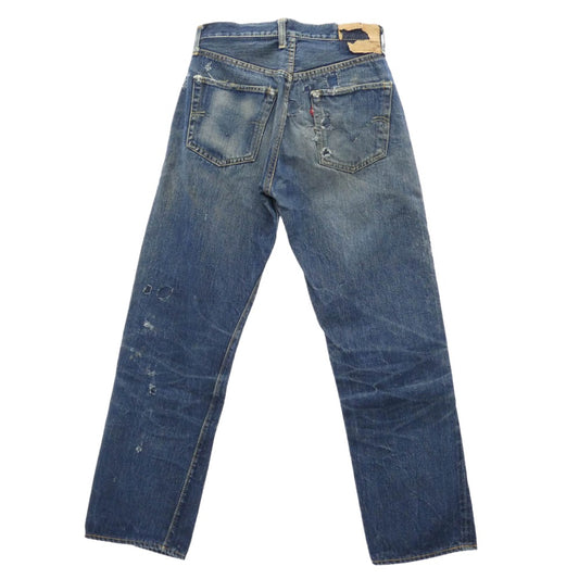 Levi's リーバイス 50s~60s 501XX ボタン裏刻印12 隠しリベット Vステッチ オフセットセンターループ ボタンフライ ストレート パンツ インディゴブルー系 サイズ表記無し【中古】