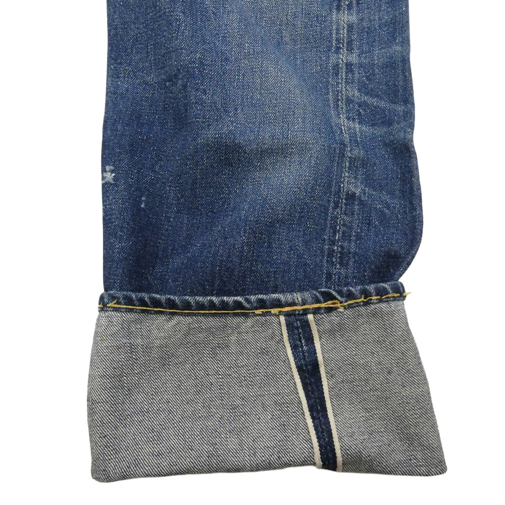 Levi's リーバイス 50s~60s 501XX ボタン裏刻印12 隠しリベット Vステッチ オフセットセンターループ ボタンフライ ストレート パンツ インディゴブルー系 サイズ表記無し【中古】
