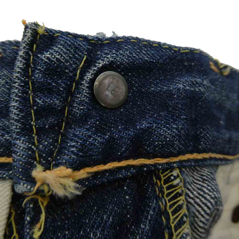 Levi's リーバイス 50s~60s 501XX ボタン裏刻印12 隠しリベット Vステッチ オフセットセンターループ ボタンフライ ストレート パンツ インディゴブルー系 サイズ表記無し【中古】