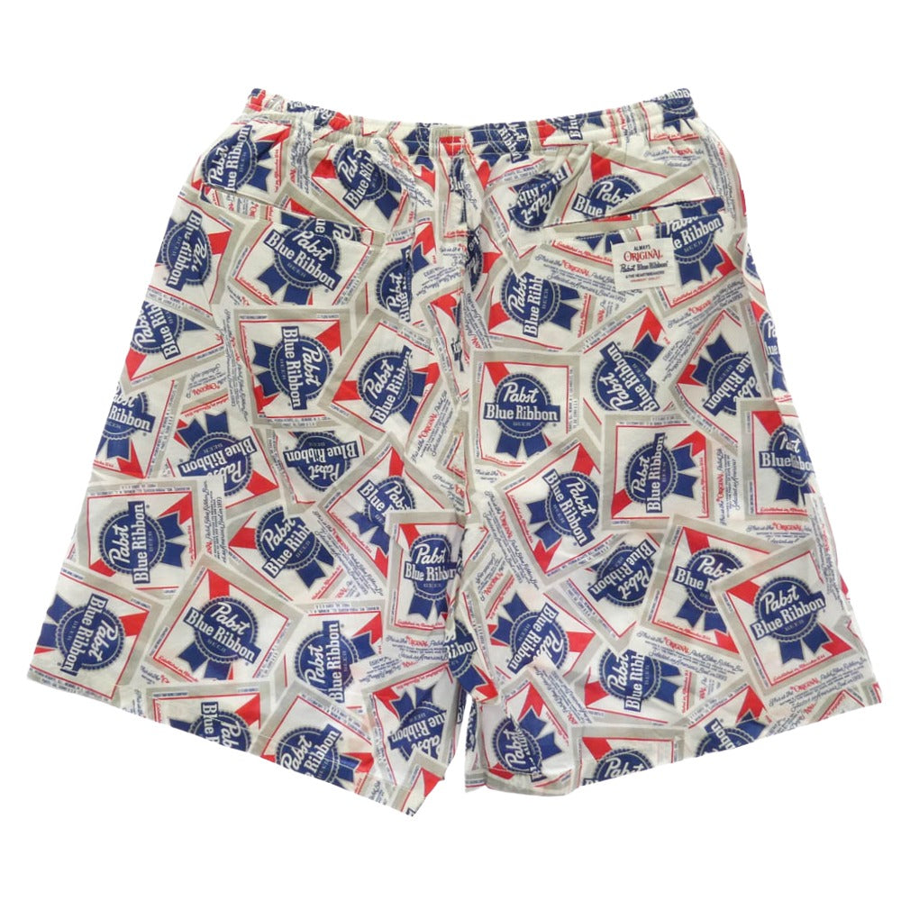 BEDWIN & THE HEARTBREAKERS ベドウィンアンドザハートブレイカーズ 25SS 25SB4741 Pabst Ex. 5L SHORT PANTS パブスト ブルーリボン ショーツ ショート ハーフ パンツ マルチカラー系【極上美品】【中古】