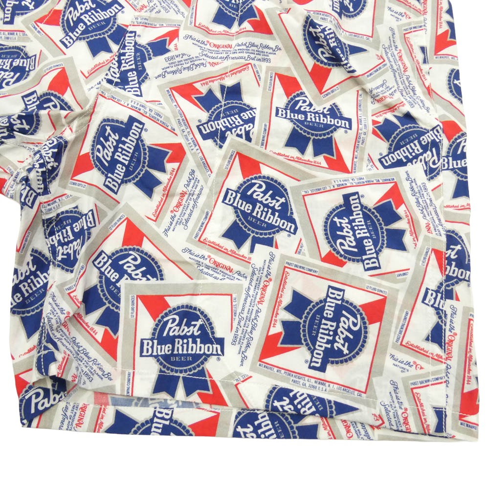 BEDWIN & THE HEARTBREAKERS ベドウィンアンドザハートブレイカーズ 25SS 25SB4741 Pabst Ex. 5L SHORT PANTS パブスト ブルーリボン ショーツ ショート ハーフ パンツ マルチカラー系【極上美品】【中古】