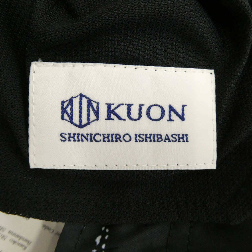 KUON クオン 115PT010300 Kanoko Shibori Printed Bandana Shorts バンダナ プリント ショーツ ショート ハーフ パンツ ブラック系 S【極上美品】【中古】