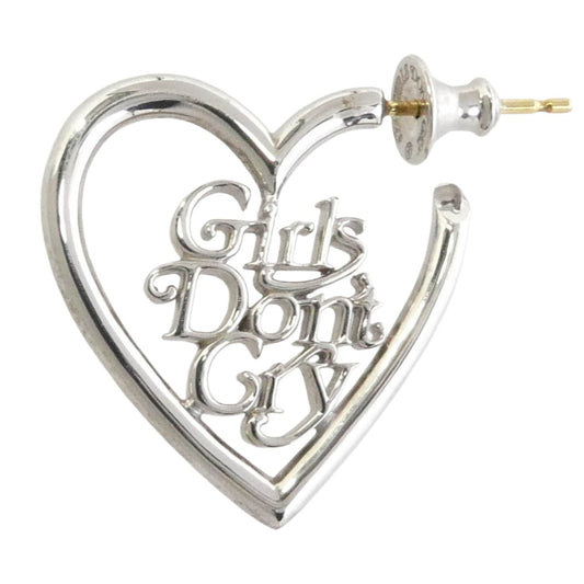 キャリアリング Girls Don't Cry ガールズドントクライ x Girls Don't Cry ガールズドントクライ ハートロゴ ピアス シルバー系【中古】