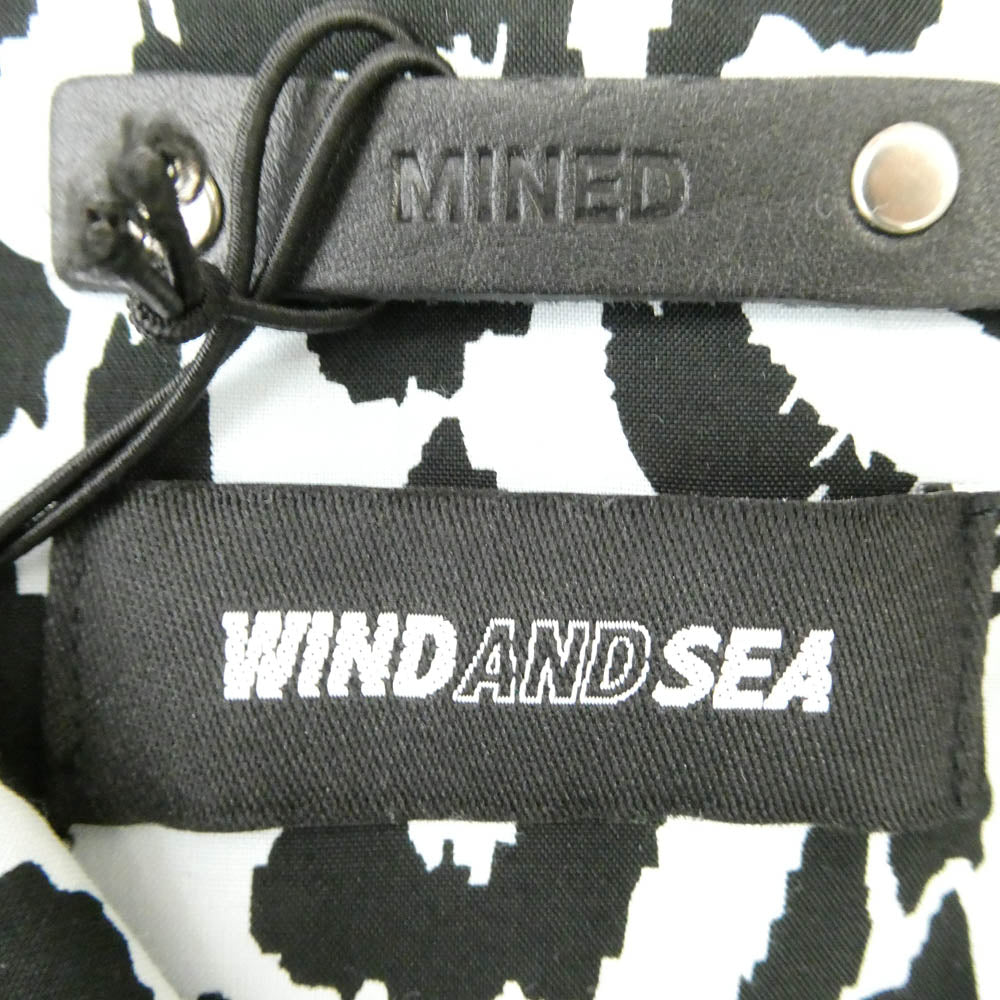 WIND AND SEA ウィンダンシー MINEDENIM マインデニム 24SS WDS-C-MND-24-Q4-03 × MINEDENIM マインデニム Lips Leopard Print Open Collar SH リップ レオパード プリント 開襟 オープンカラー 半袖 シャツ ライトブルー系 M【極上美品】【中古】