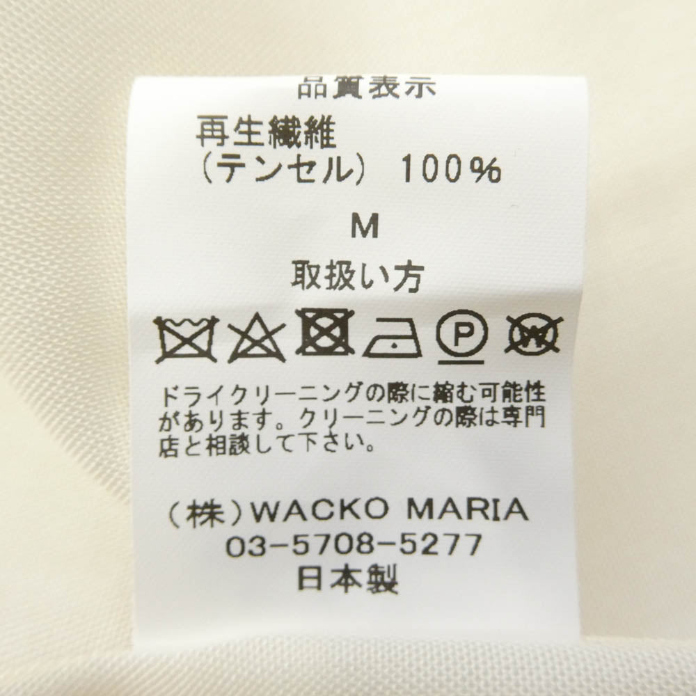 WACKO MARIA ワコマリア 26SS MD-WM-HI03 MULHOLLAND DRIVE S/S HAWAIIAN SHIRT TYPE-3 マルホランド・ドライブ ハワイアン アロハ 開襟 オープンカラー 半袖 シャツ イエロー系 M【新古品】【未使用】【中古】