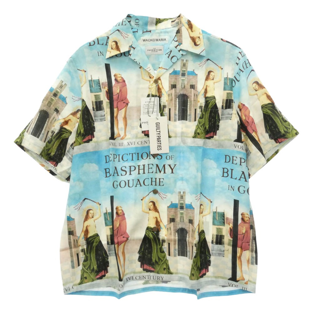WACKO MARIA ワコマリア 26SS TPS-WM-HI05 T.P.S. S/S HAWAIIAN SHIRT TYPE-5 ハワイアン アロハ 開襟 オープンカラー 半袖 シャツ Mサイズ マルチカラー系 M【新古品】【未使用】【中古】