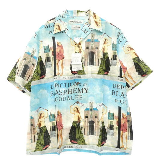 WACKO MARIA ワコマリア 26SS TPS-WM-HI05 T.P.S. S/S HAWAIIAN SHIRT TYPE-5 ハワイアン アロハ 開襟 オープンカラー 半袖 シャツ Mサイズ マルチカラー系 M【新古品】【未使用】【中古】