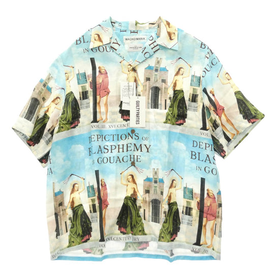 WACKO MARIA ワコマリア 26SS TPS-WM-HI05 T.P.S. S/S HAWAIIAN SHIRT TYPE-5 ハワイアン アロハ 開襟 オープンカラー 半袖 シャツ Lサイズ マルチカラー系 L【新古品】【未使用】【中古】