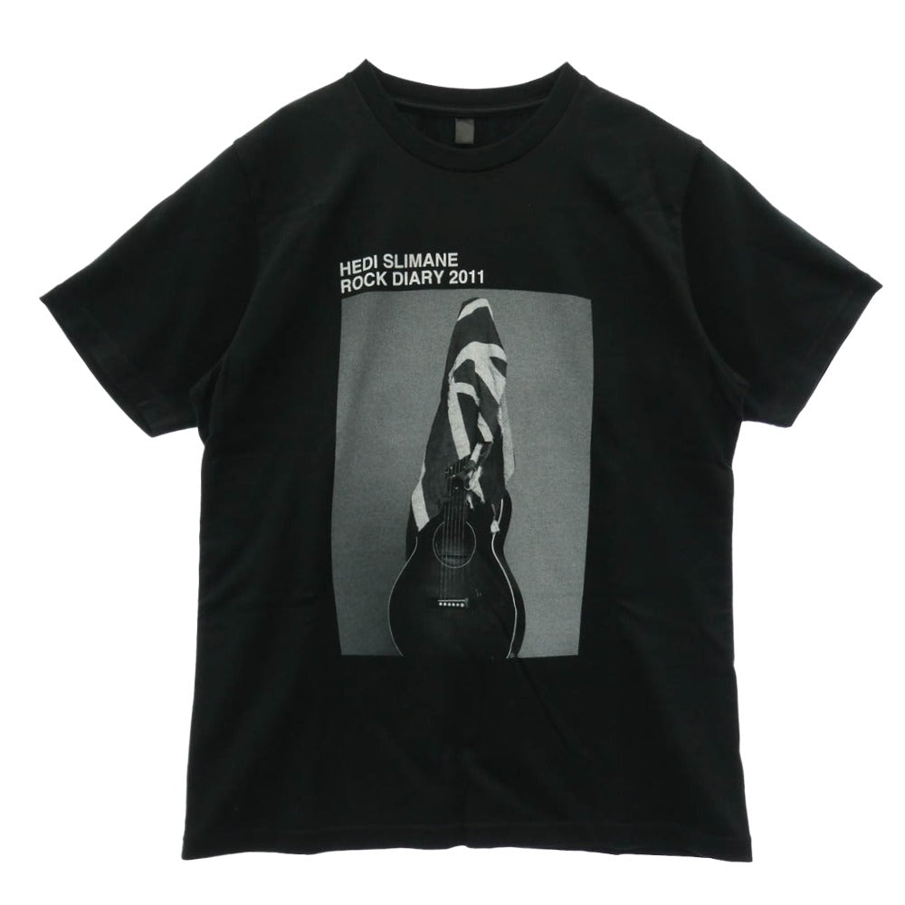 MINEDENIM マインデニム 23SS STLHEDI02-99-MS × Stie-lo スティーロ x Hedi Slimane エディスリマン ROCK DIARY 2011 Stars and Stries 100着限定 プリント 半袖 Tシャツ ブラック系 M【新古品】【未使用】【中古】