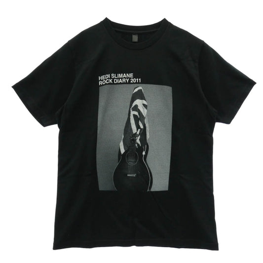 MINEDENIM マインデニム 23SS STLHEDI02-99-MS × Stie-lo スティーロ x Hedi Slimane エディスリマン ROCK DIARY 2011 Stars and Stries 100着限定 プリント 半袖 Tシャツ ブラック系 M【新古品】【未使用】【中古】
