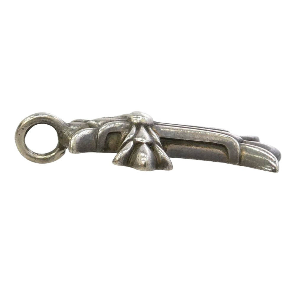 CHROME HEARTS クロムハーツ（原本有） DBL CH CRS ダブル CH クロス チャーム ペンダントトップ シルバー系【中古】