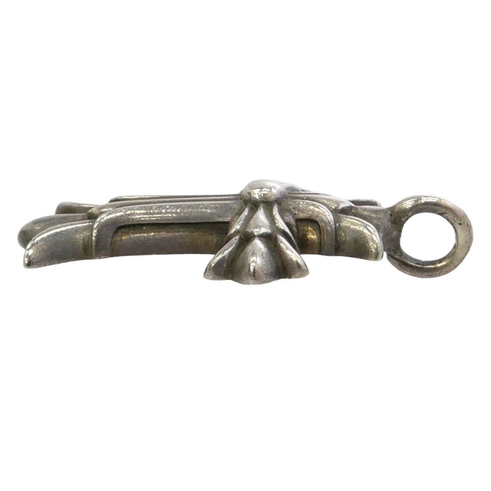 CHROME HEARTS クロムハーツ（原本有） DBL CH CRS ダブル CH クロス チャーム ペンダントトップ シルバー系【中古】