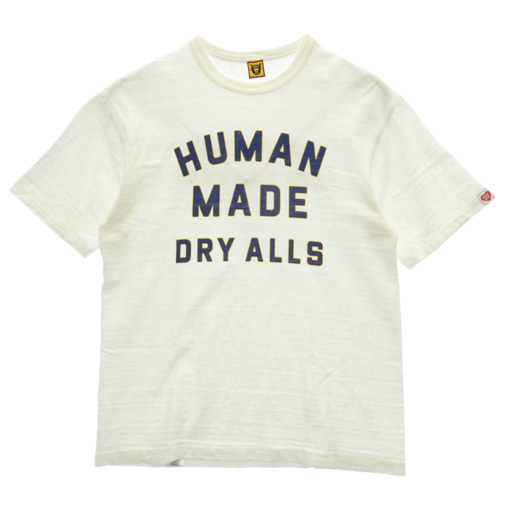 HUMAN MADE ヒューマンメイド DRY ALLS プリント Tシャツ 半袖 ホワイト系 L【中古】