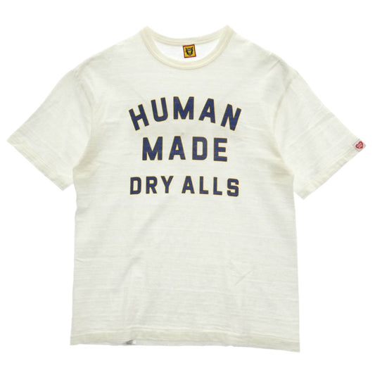 HUMAN MADE ヒューマンメイド DRY ALLS プリント Tシャツ 半袖 ホワイト系 L【中古】