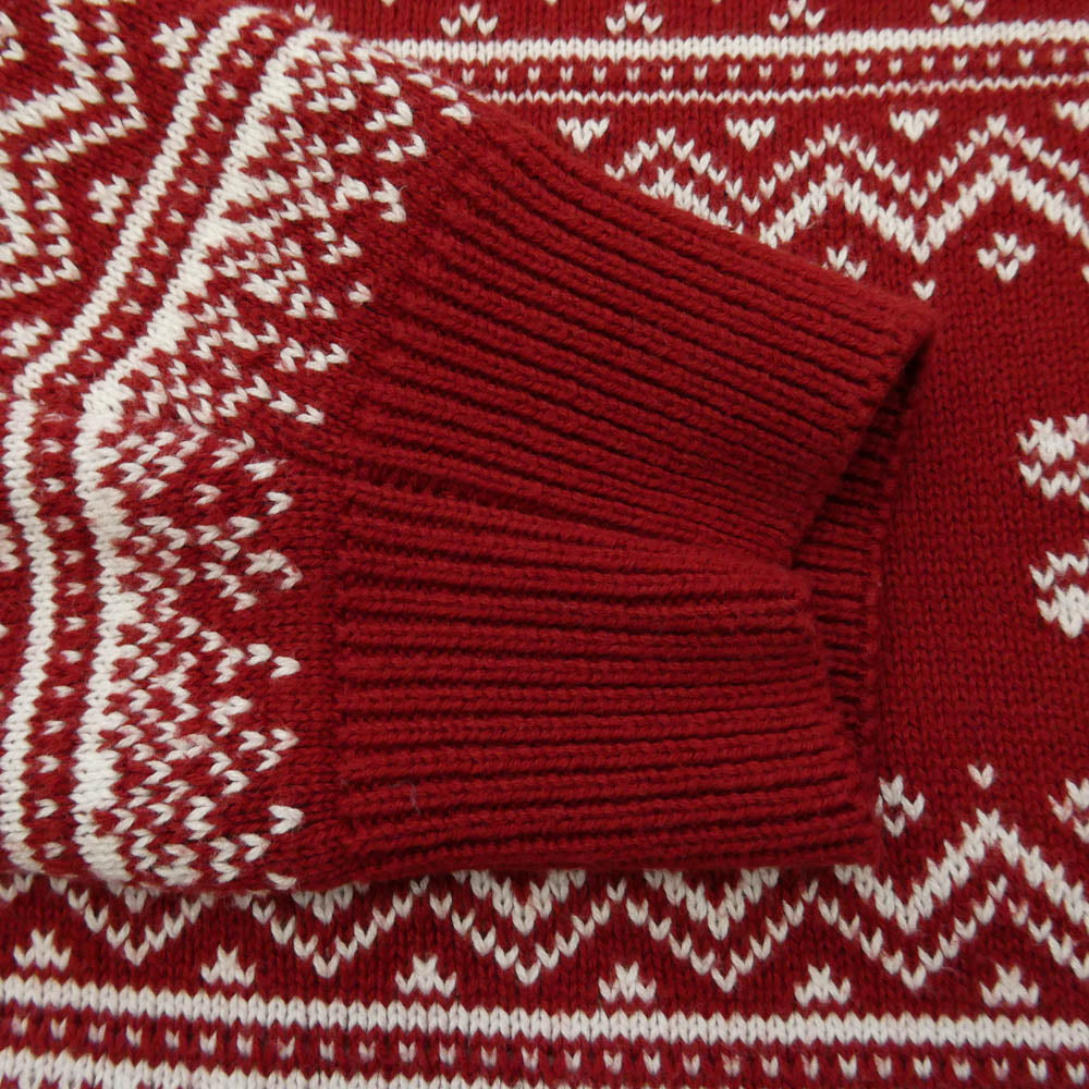 KITH キス 20-080-060-0020-4-0 クリスマス限定 Kithmas Sweater Nocturnal キスマス ノクターナル ニット セーター レッド系 M【中古】