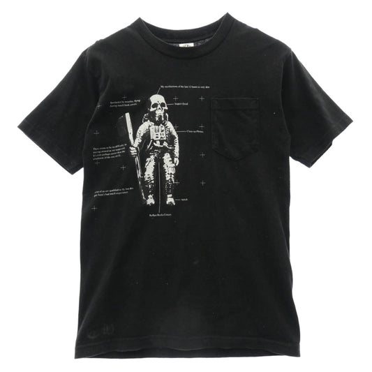 CHROME HEARTS クロムハーツ（原本無） FOTI TEE フォティ スカルプリント クルーネック ポケット 半袖 Tシャツ ブラック系 M【中古】