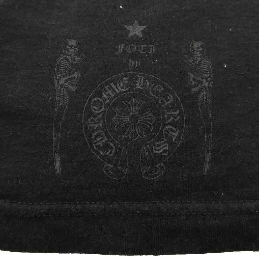 CHROME HEARTS クロムハーツ（原本無） FOTI TEE フォティ スカルプリント クルーネック ポケット 半袖 Tシャツ ブラック系 M【中古】