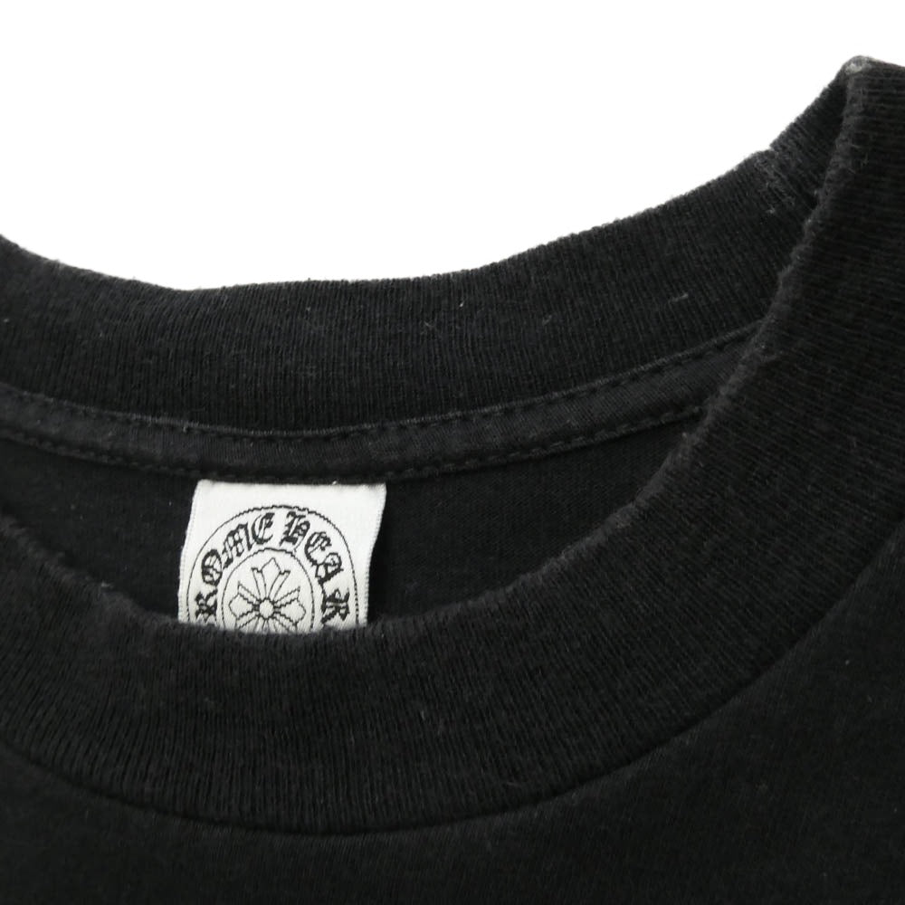 CHROME HEARTS クロムハーツ（原本無） FOTI TEE フォティ スカルプリント クルーネック ポケット 半袖 Tシャツ ブラック系 M【中古】