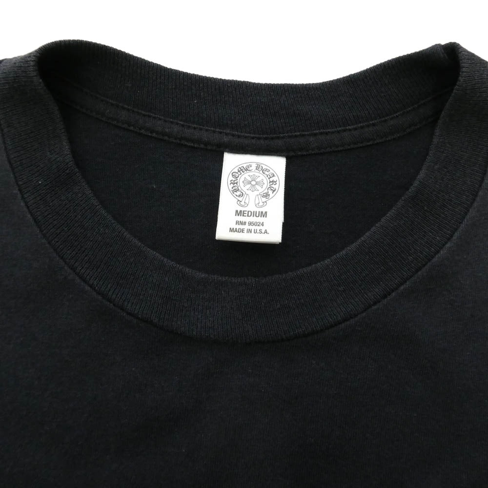 CHROME HEARTS クロムハーツ（原本無） CH T SHRT バック ホースシュー CH プラス プリント 半袖 Tシャツ ブラック系 M【中古】