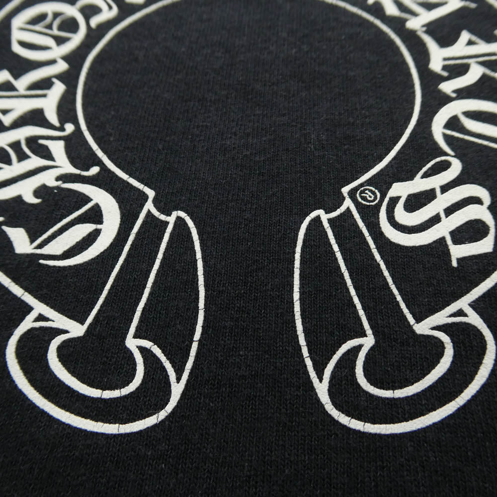 CHROME HEARTS クロムハーツ（原本無） CH T SHRT バック ホースシュー CH プラス プリント 半袖 Tシャツ ブラック系 M【中古】