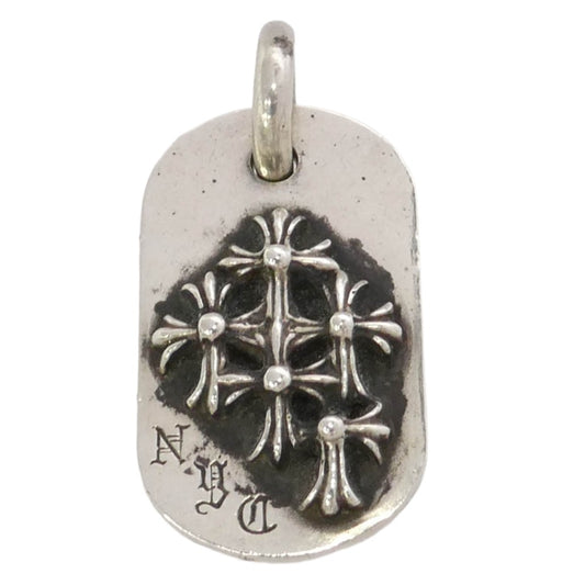 CHROME HEARTS クロムハーツ（原本無） NYC RAISED CEM CRS DOG TAG NYC限定 レイズド セメタリー クロス ドッグタグ ペンダントトップ シルバー系【中古】
