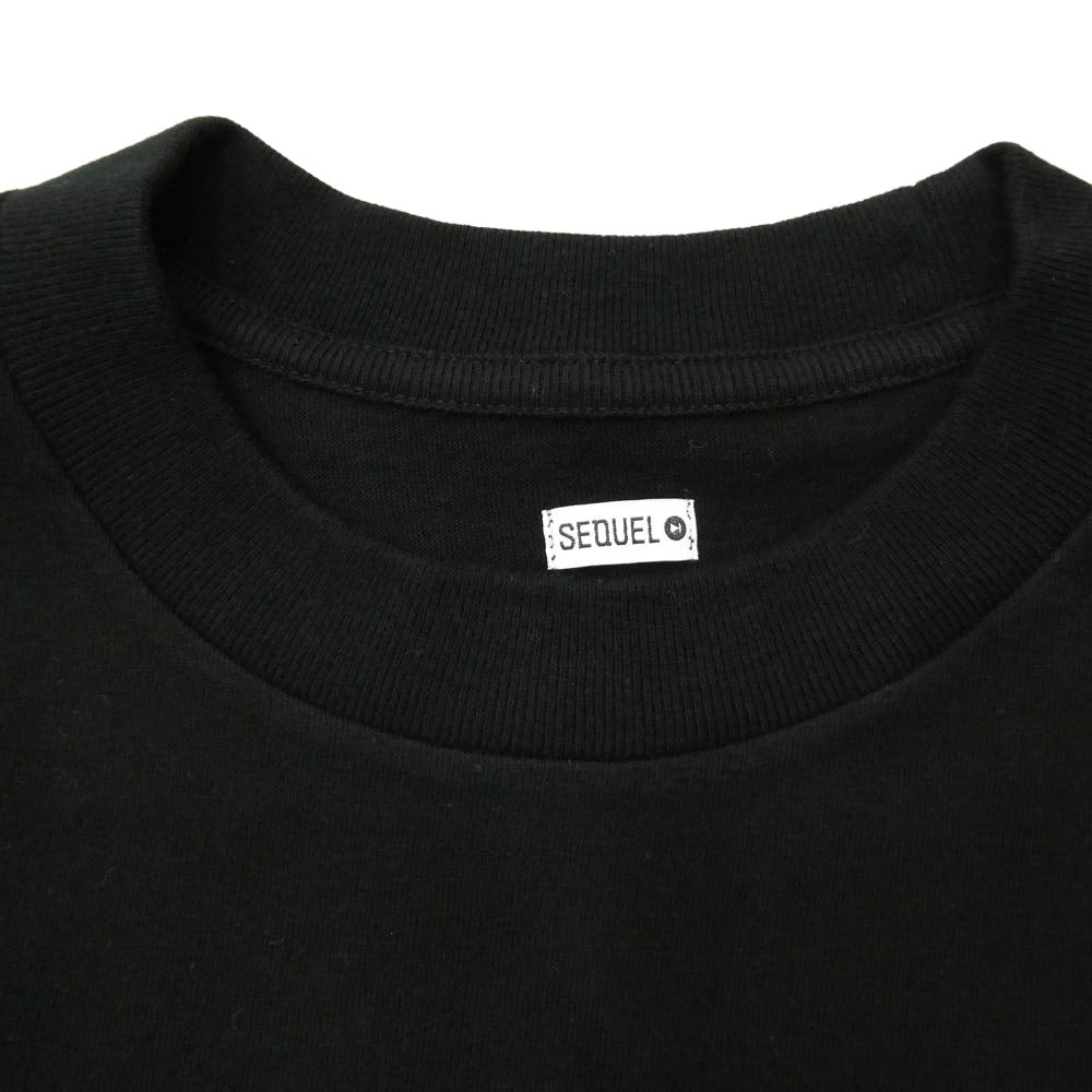 SEQUEL シークエル 24AW SQ-24AW-ST-10 T-SHIRT ロゴ プリント Tシャツ ブラック系 M【新古品】【未使用】【中古】