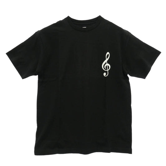 SEQUEL シークエル SQ-22AW-ST-09 T-SHIRT 音符 プリント 半袖 Tシャツ ブラック系 L【新古品】【未使用】【中古】