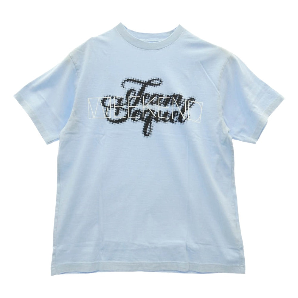 SEQUEL シークエル 25SS SQ-25SS-ST-08 WEEKEND T-SHIRT ロゴ プリント 半袖 Tシャツ ライトブルー系 M【新古品】【未使用】【中古】