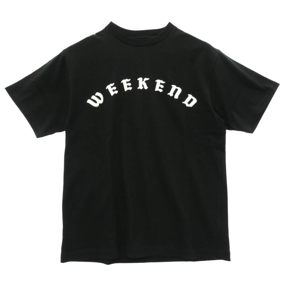 SEQUEL シークエル FRAGMENT DESIGN フラグメントデザイン WE-25SS-OST-01 × Fragment Design フラグメントデザイン WEEKEND SEQUEL T-SHIRT バックプリント 半袖 Tシャツ ブラック系 M【極上美品】【中古】