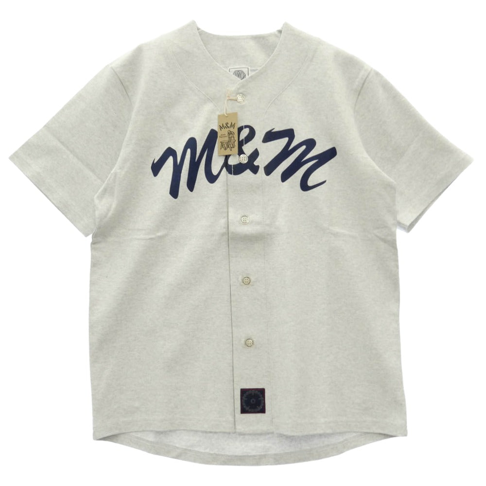 26ss 26MMT16 CUSTOM PERFORMANCE COTTON BASEBALL SHIRT ベース ボール シャツ グレー系 M【新古品】【未使用】【中古】