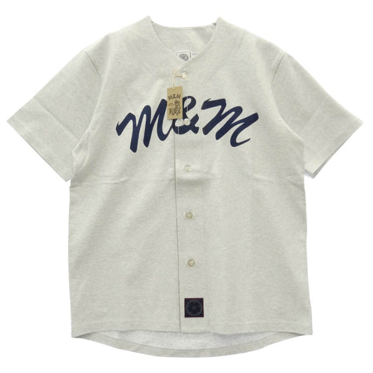 26ss 26MMT16 CUSTOM PERFORMANCE COTTON BASEBALL SHIRT ベース ボール シャツ グレー系 M【新古品】【未使用】【中古】