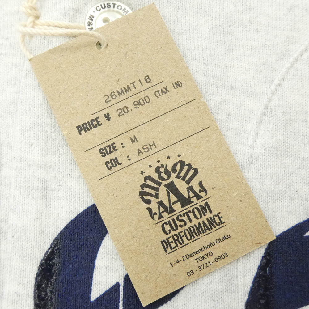 26ss 26MMT16 CUSTOM PERFORMANCE COTTON BASEBALL SHIRT ベース ボール シャツ グレー系 M【新古品】【未使用】【中古】