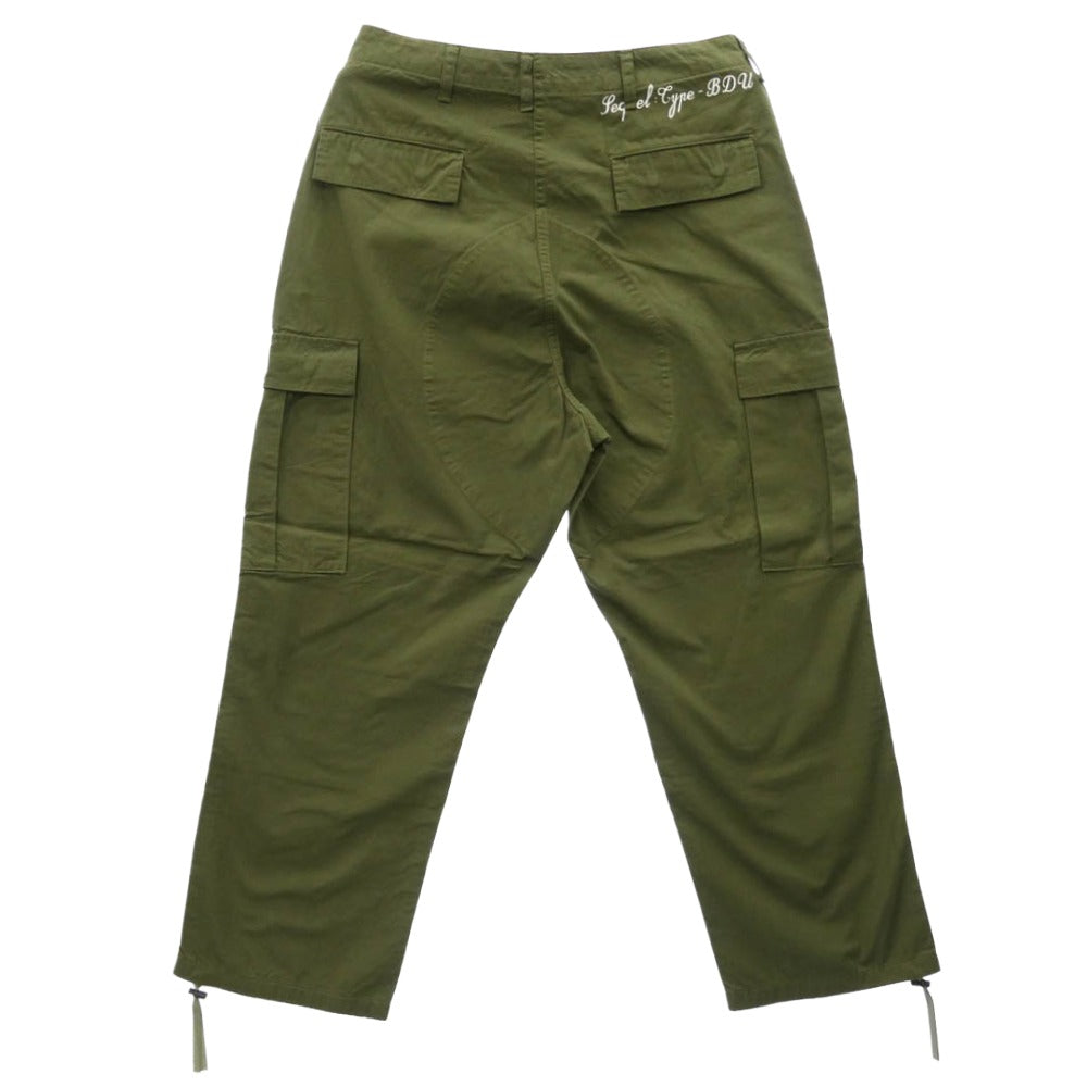 SEQUEL シークエル 25SS BDU PANTS カーゴ パンツ カーキ系 M【新古品】【未使用】【中古】