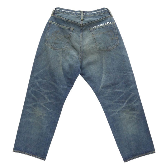 SEQUEL シークエル FRAGMENT DESIGN フラグメントデザイン × FRAGMENT フラグメント SQ-25AW-PT-08 PANTS デニム パンツ インディゴブルー系 M【新古品】【未使用】【中古】