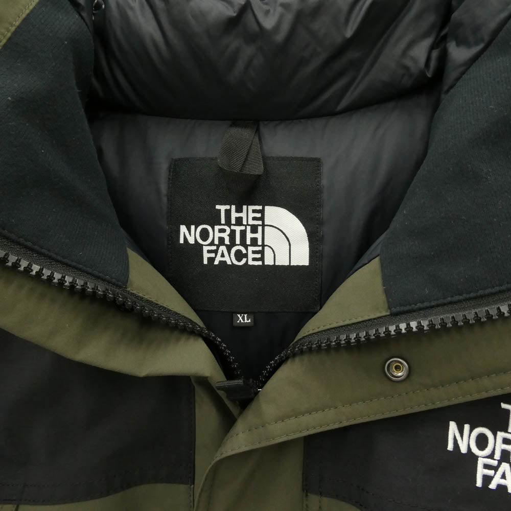 THE NORTH FACE ノースフェイス ND92237 Mountain Down Jacket GORE-TEX ゴアテックス マウンテン ダウンジャケット モスグリーン系 XL【中古】