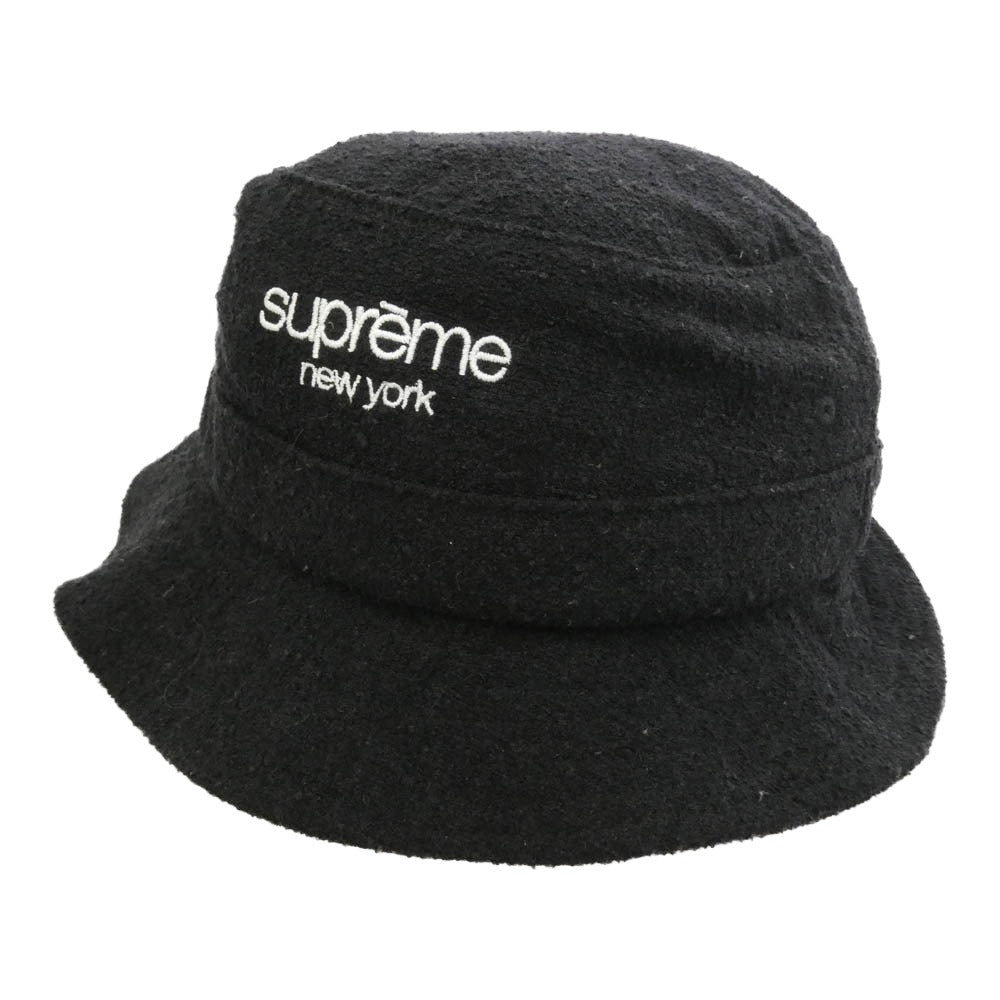 Supreme シュプリーム Loro Piana ロロピアーナ 21SS × Loro Piana Classic Logo Terry Crusher ロロピアーナ クラシック ロゴ テリー クラッシャー バケット ハット 帽子 ブラック系 MEDIUM/LARGE【中古】