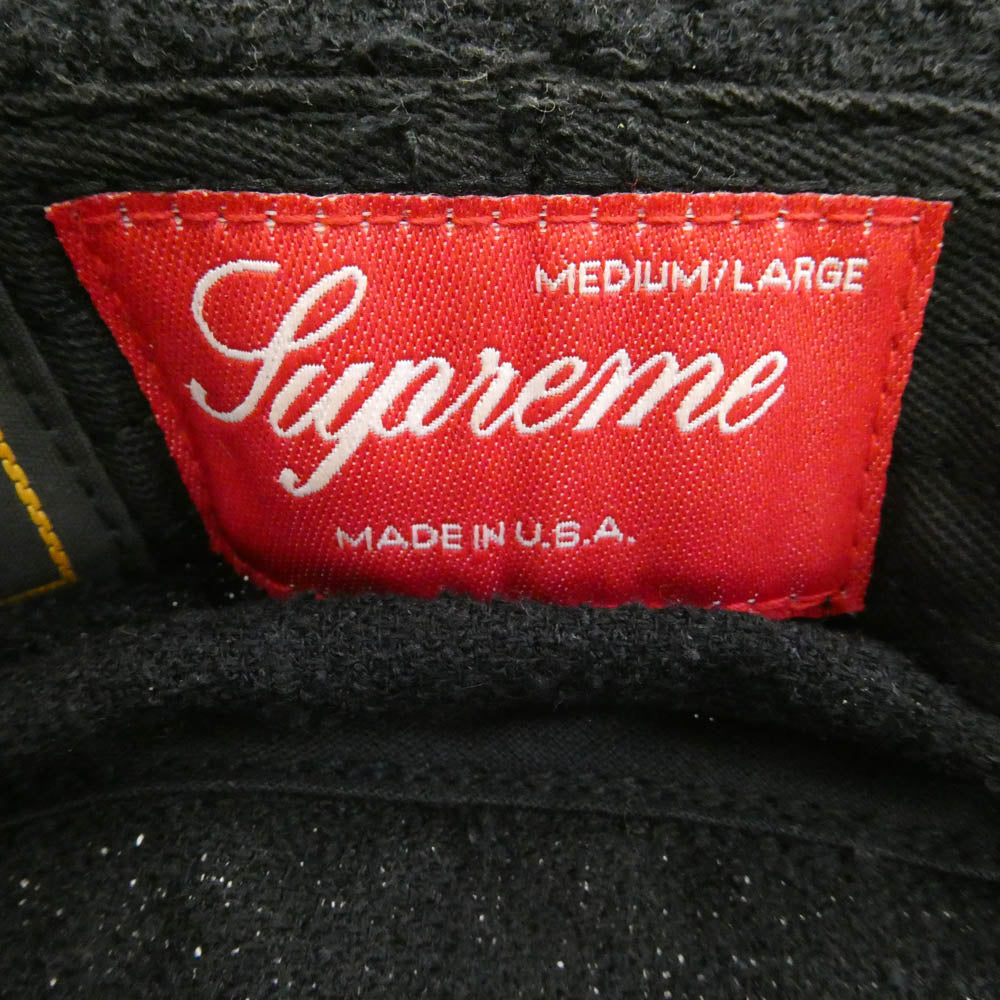 Supreme シュプリーム Loro Piana ロロピアーナ 21SS × Loro Piana Classic Logo Terry Crusher ロロピアーナ クラシック ロゴ テリー クラッシャー バケット ハット 帽子 ブラック系 MEDIUM/LARGE【中古】