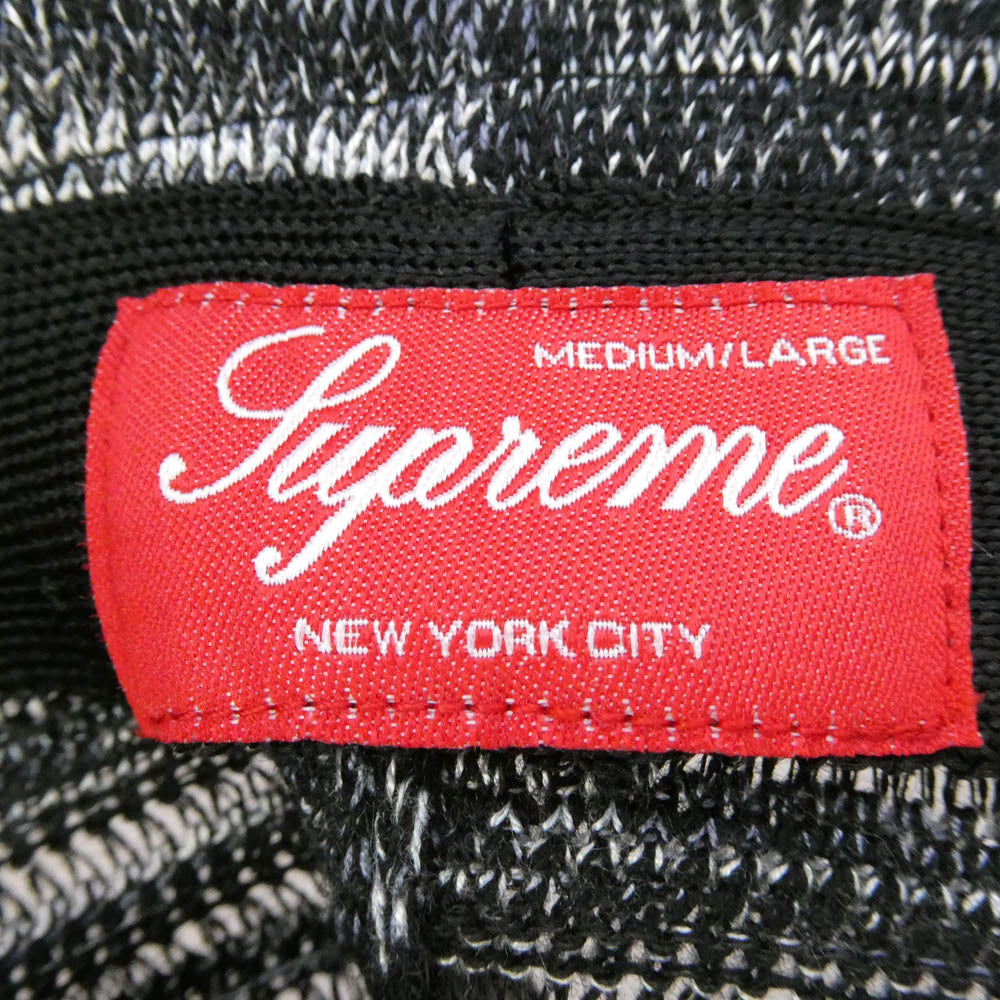 Supreme シュプリーム 25SS Open Knit Crusher オープン ニット クラッシャー バケット ハット 帽子 ブラック系 MEDIUM/LARGE【美品】【中古】